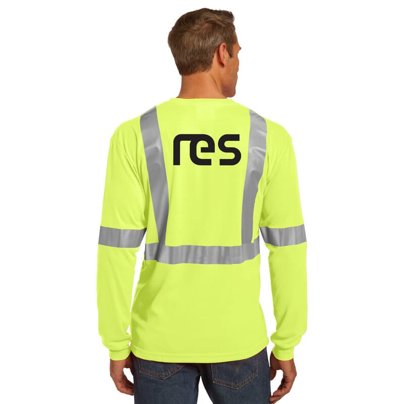 RES Cornerstone ANSI 107 Class 2 Long Sleeve Safety T-Shirt