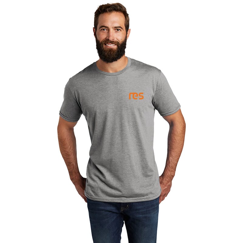 RES Allmade Unisex Tri-Blend Left Chest Logo Tee