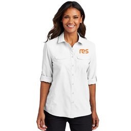 [101063604] RES Port Authority Ladies Long Sleeve UV Daybreak Shirt